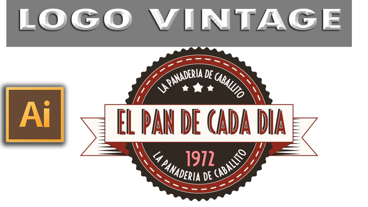Illustrator: Logo Vintage - Trabajo Integrador