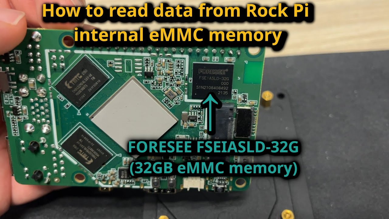 How to extract data from Rock Pi internal eMMC memory