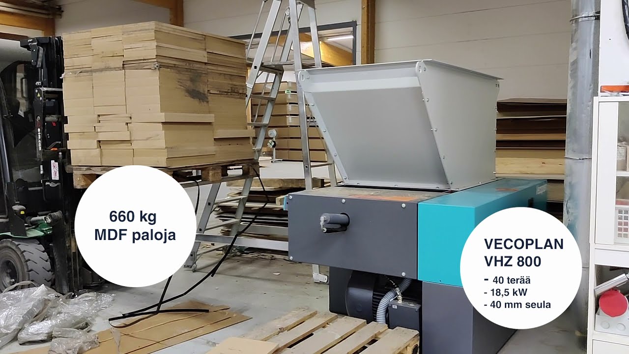 Vecoplan VHZ 800 testiajo - Innomac