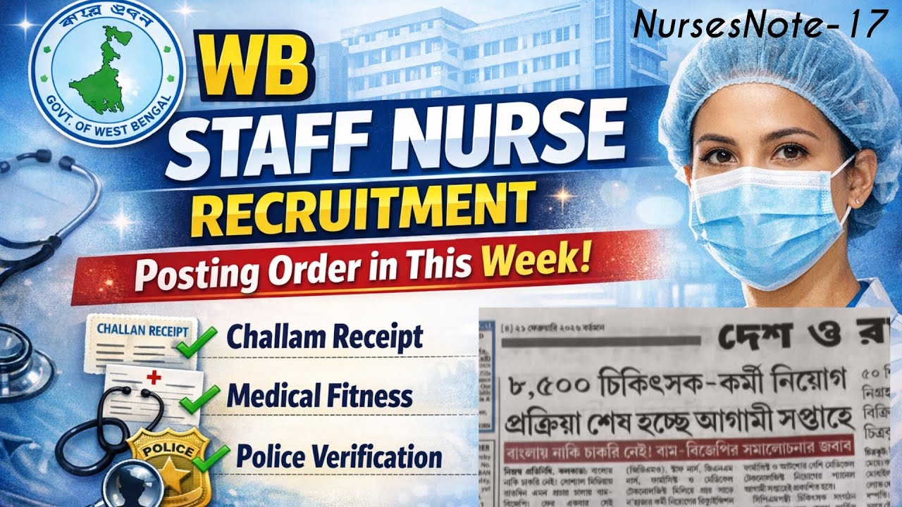 Posting Order || Next Process step by step guidance.... #wbhrb #staffnurse #recruitment #youtube 