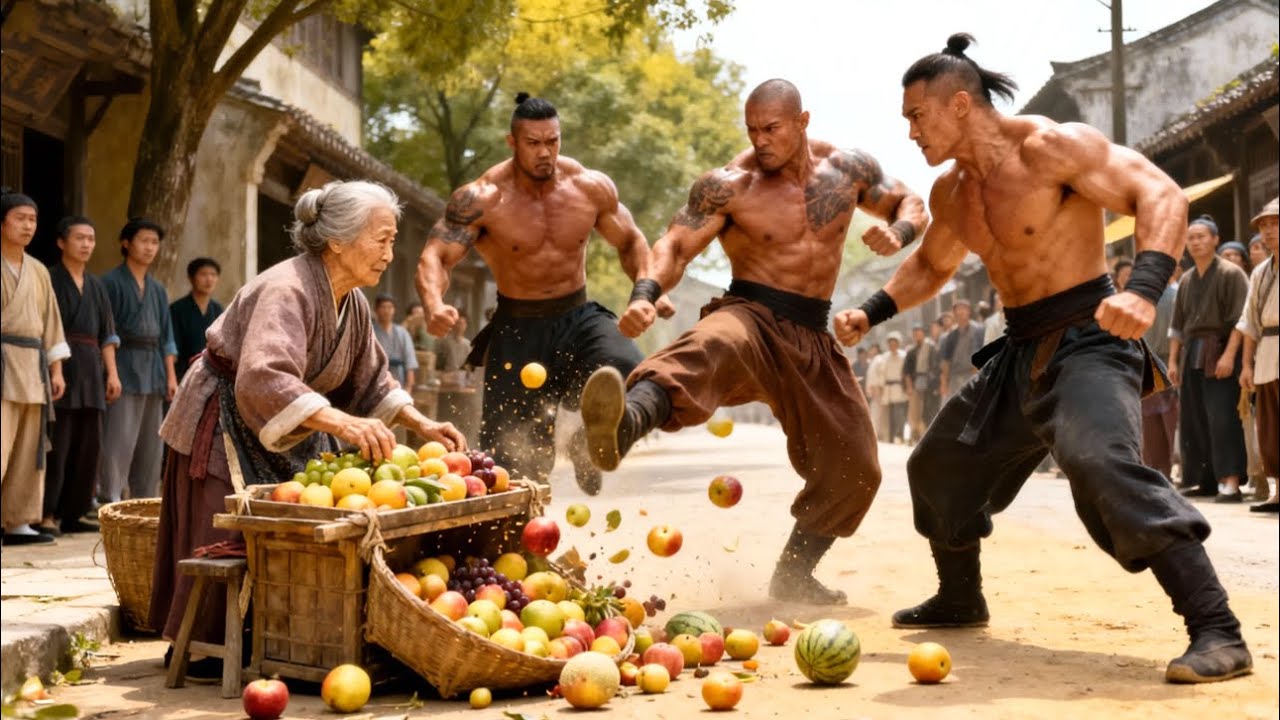 惡霸欺辱賣水果的老太太，不料卻被老太太一拳打飛！Kung Fu | 功夫 | 動作片 |