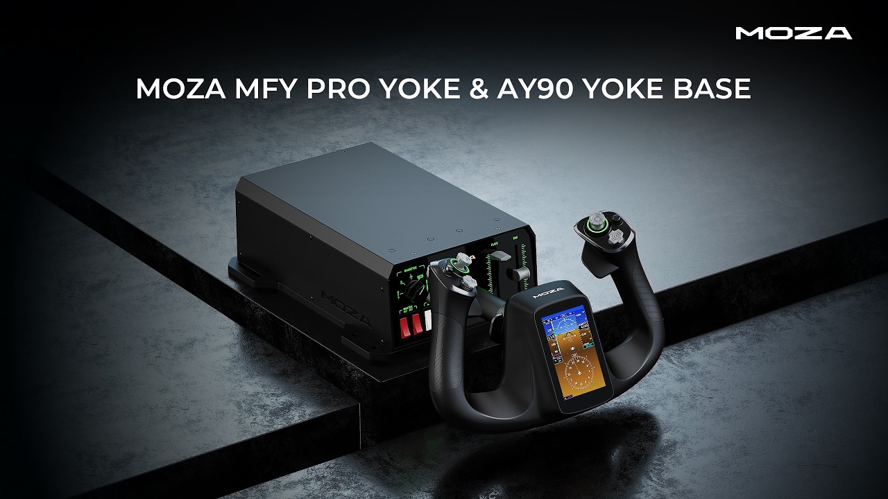 Introducing the MOZA AY90 Force Feedback Yoke Base and MFY Pro Yoke Handle