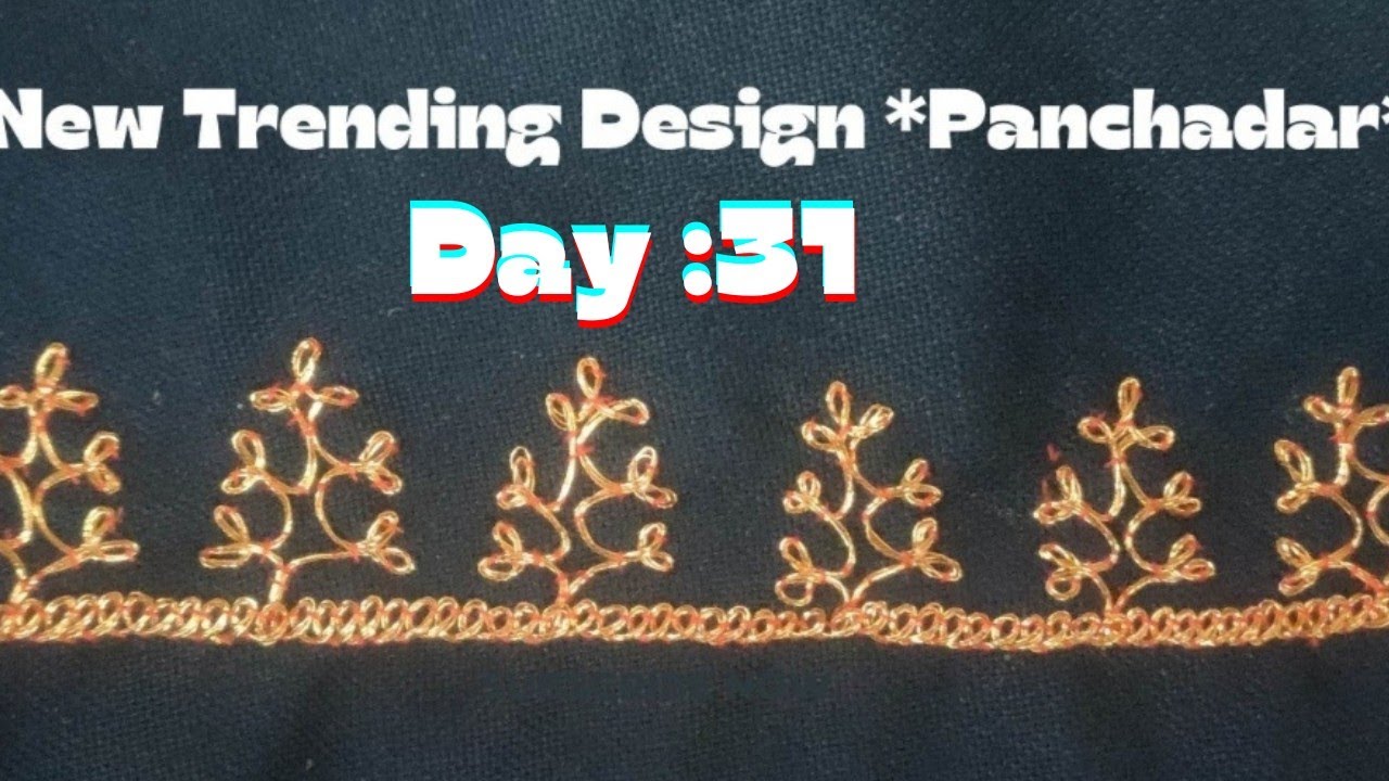 *Panchadar* New Tranding Tilla Design| Kashmiri Tilla work| #fidaaniqbal