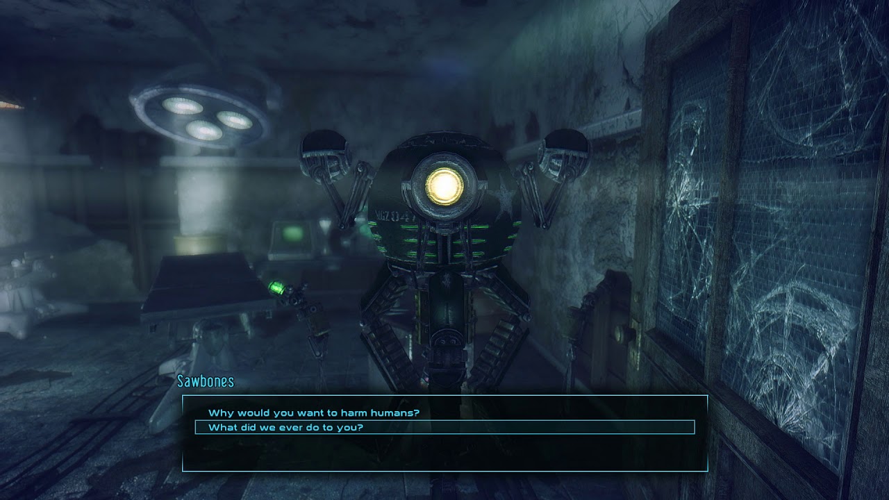 Fallout 3: A Mister Gutsy robot with a conscious