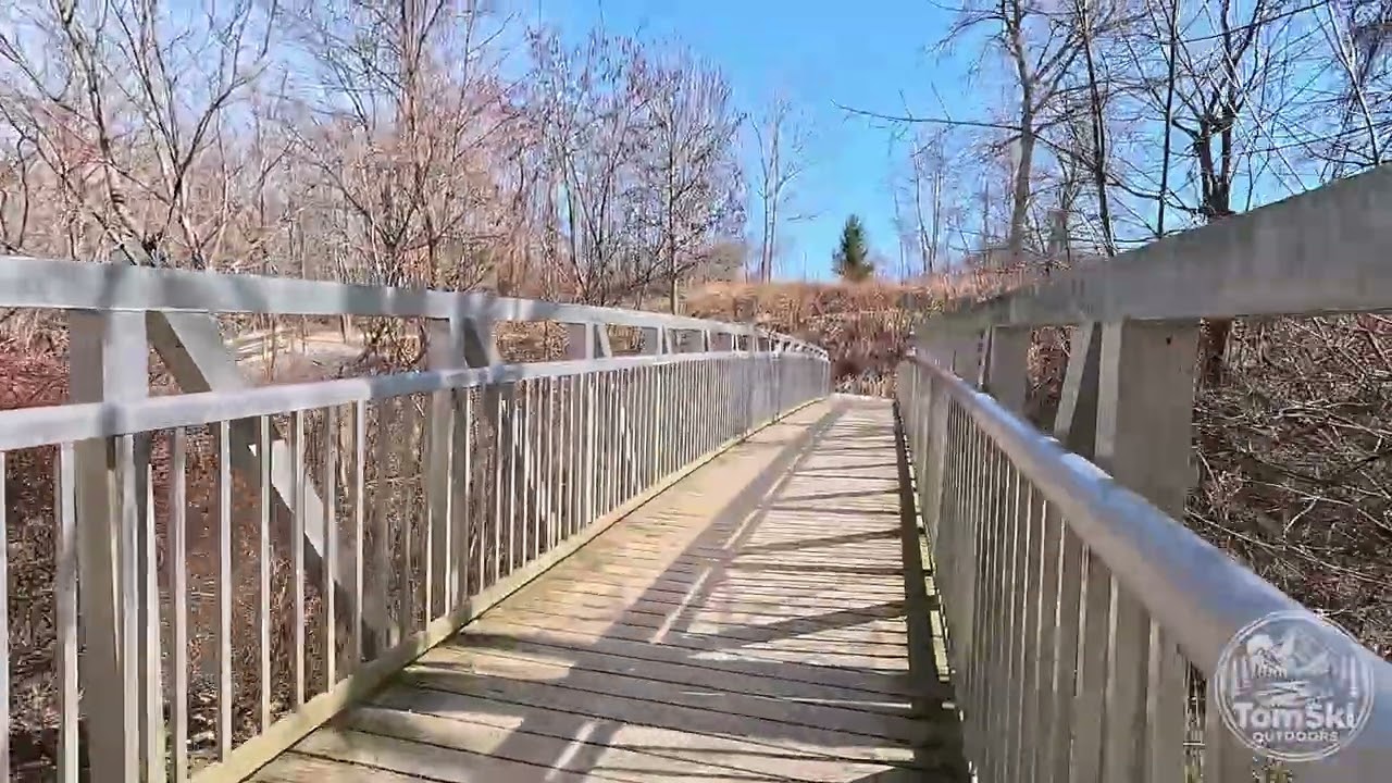 4K Trail POV - Lake Erie Bluffs Tower Walk