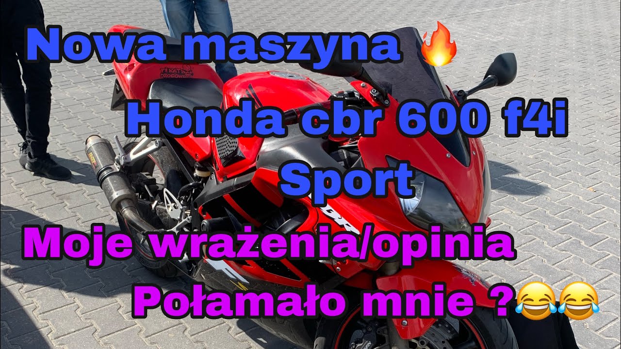 Honda cbr600 F4i Sport | Mały test i moja krótka opinia | 200km do domu |Złapał mnie deszcz