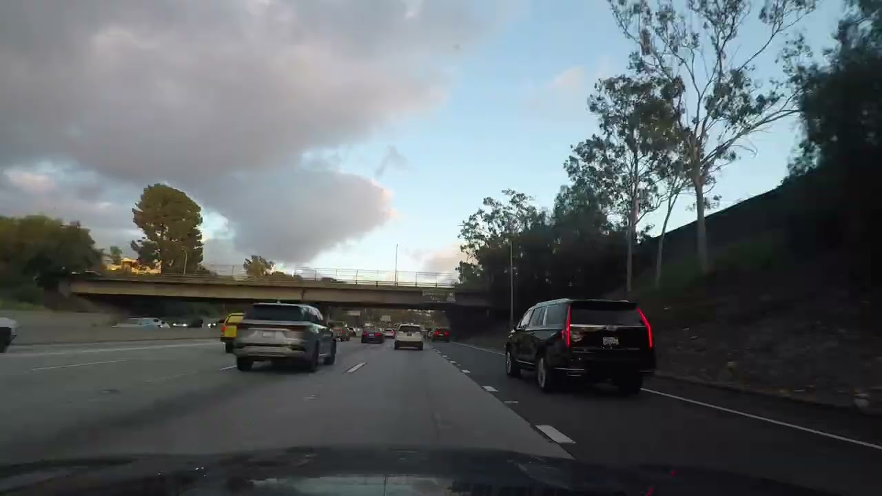 Glendale Galleria to Highland Park — Afternoon Drive Timelapse | Forward Only