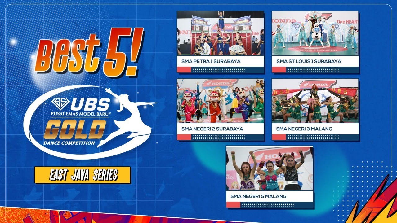 LIVE : BEST 5 UBS GOLD DANCE COMPETITION - EAST JAVA SERIES