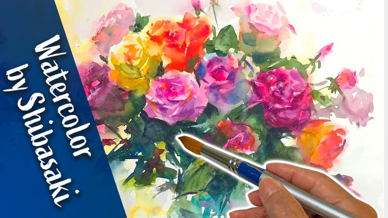 Watercolor demonstration | Roses 水彩画〜薔薇