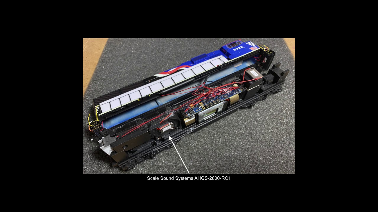 Athearn Genesis SD60E DCC-Sound Speaker Upgrade Comparison by Scale Sound Systems