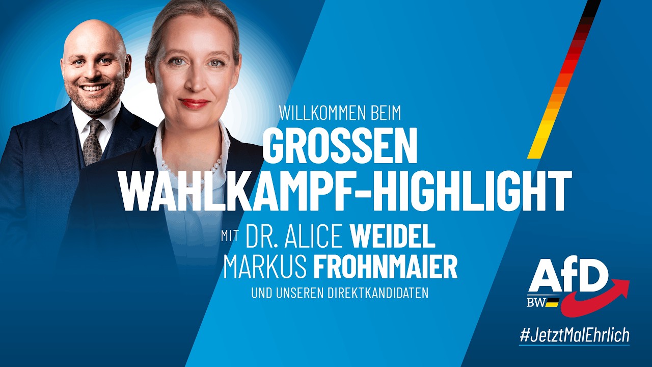 Alice Weidel und Markus Frohnmaier LIVE in Pforzheim