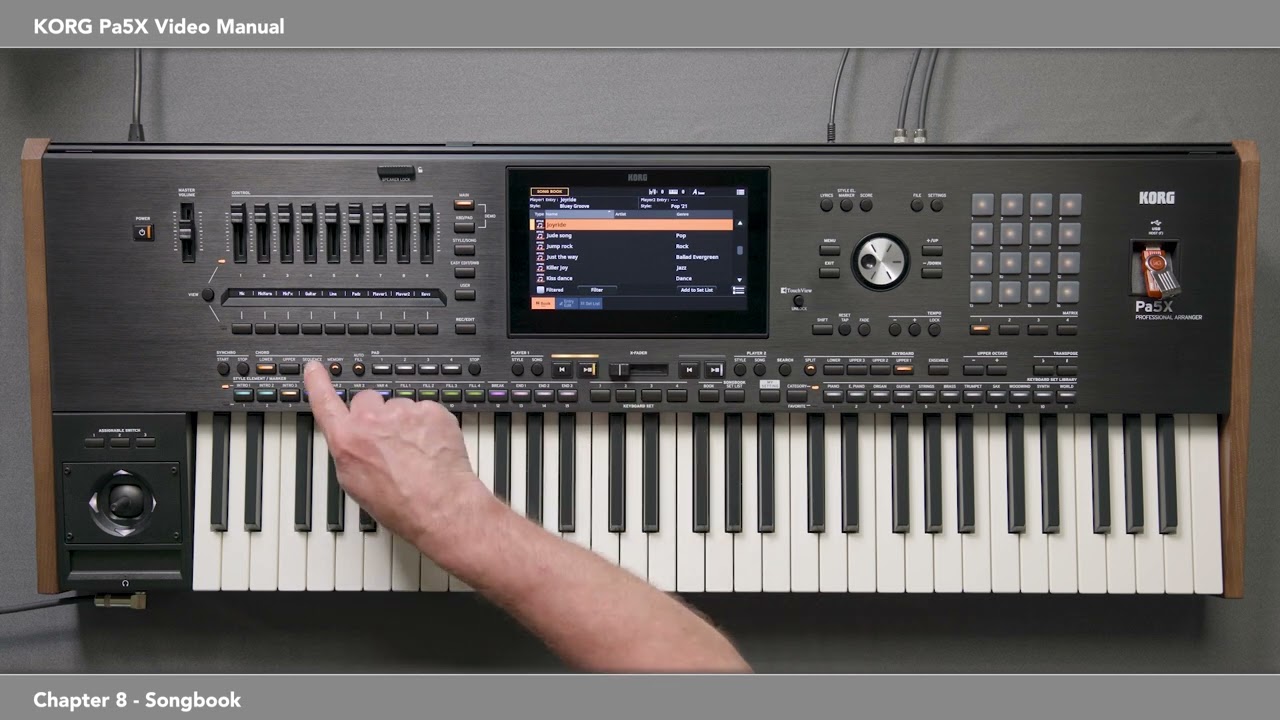 08 KORG Pa5X VIDEOMANUALE: Il SongBook | In Italiano