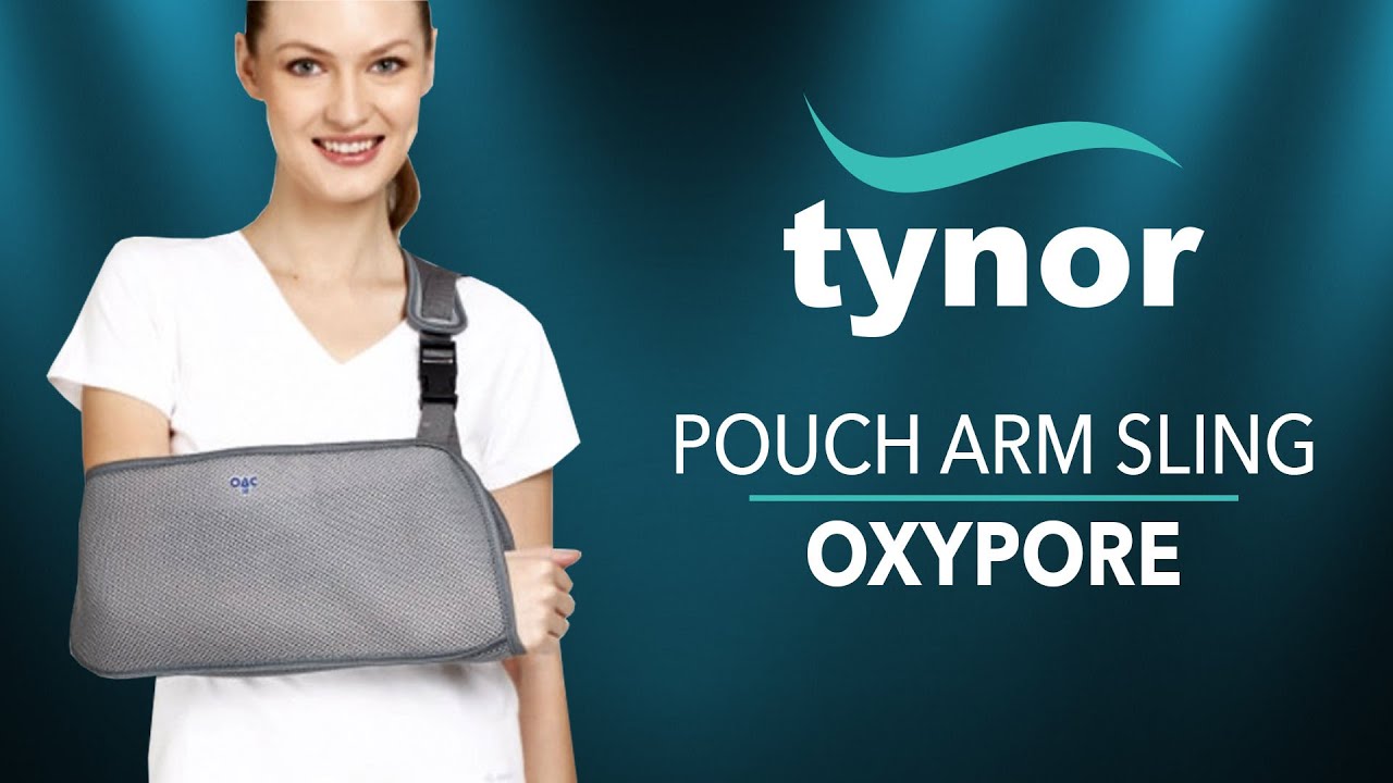 How to wear Tynor Pouch Arm Sling Oxypore for full support and weight bearing of the arm