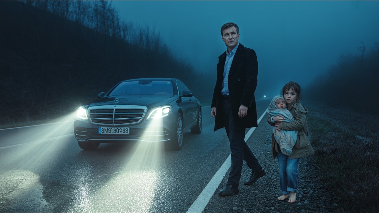 Directorul milionar găsește o fată cu un bebeluș la 3 dimineața — și întreabă unde e mama