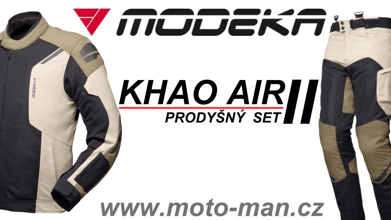 Letní motorkářský set Modeka Khao Air 2 – ideální volba pro horké dny, cestování i pohyb po městě!