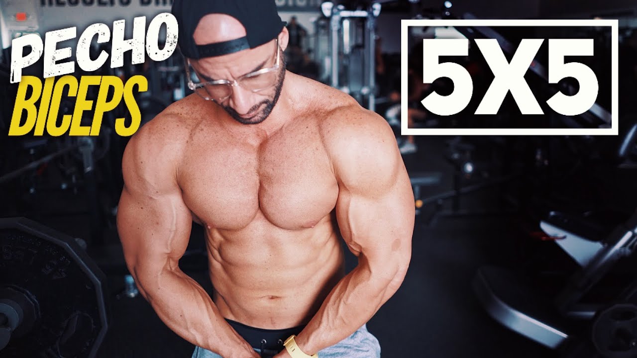 RUTINA DE PECHO & BICEPS 5 x 5 | GYMTOPZ