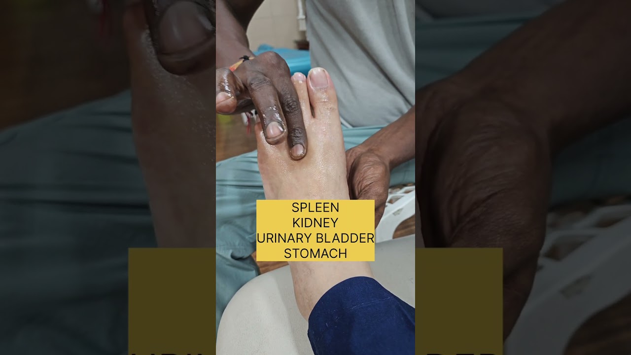 meridian massage for liver,kidney,gallbladder,urinarybladder,stomach anr spleen,relaxes body.