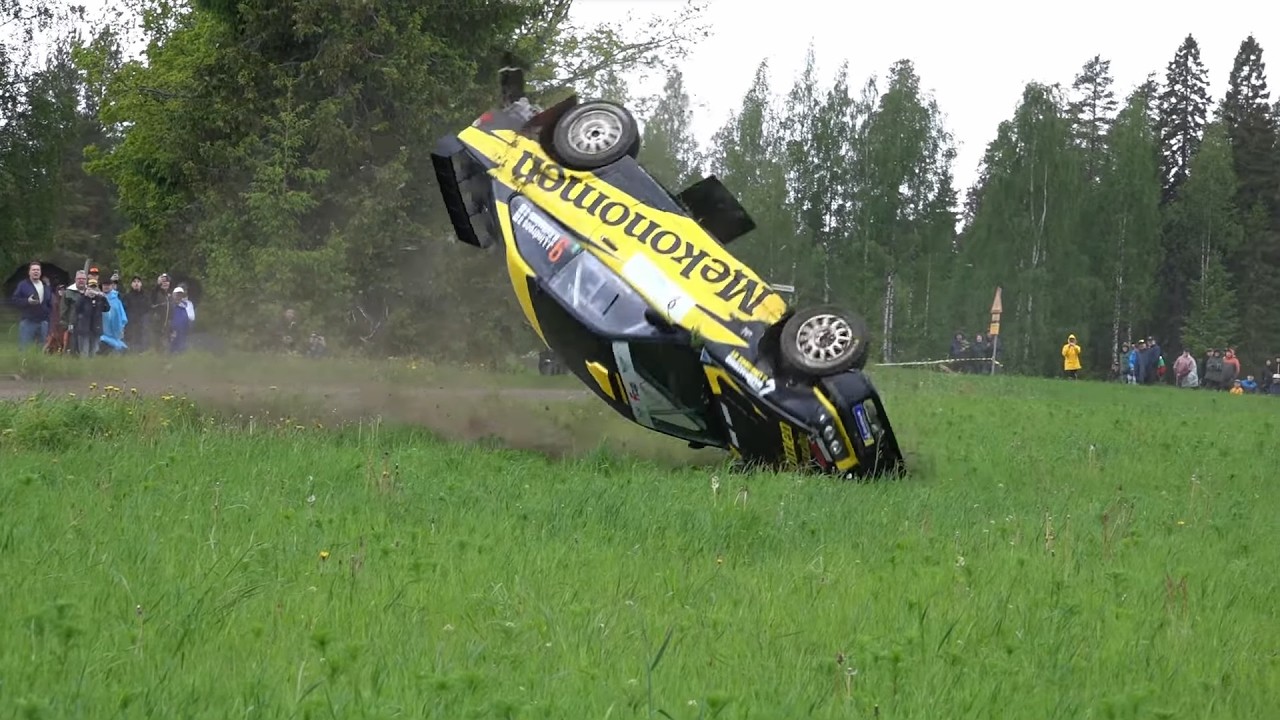 Finnish Rally Crashes 2025