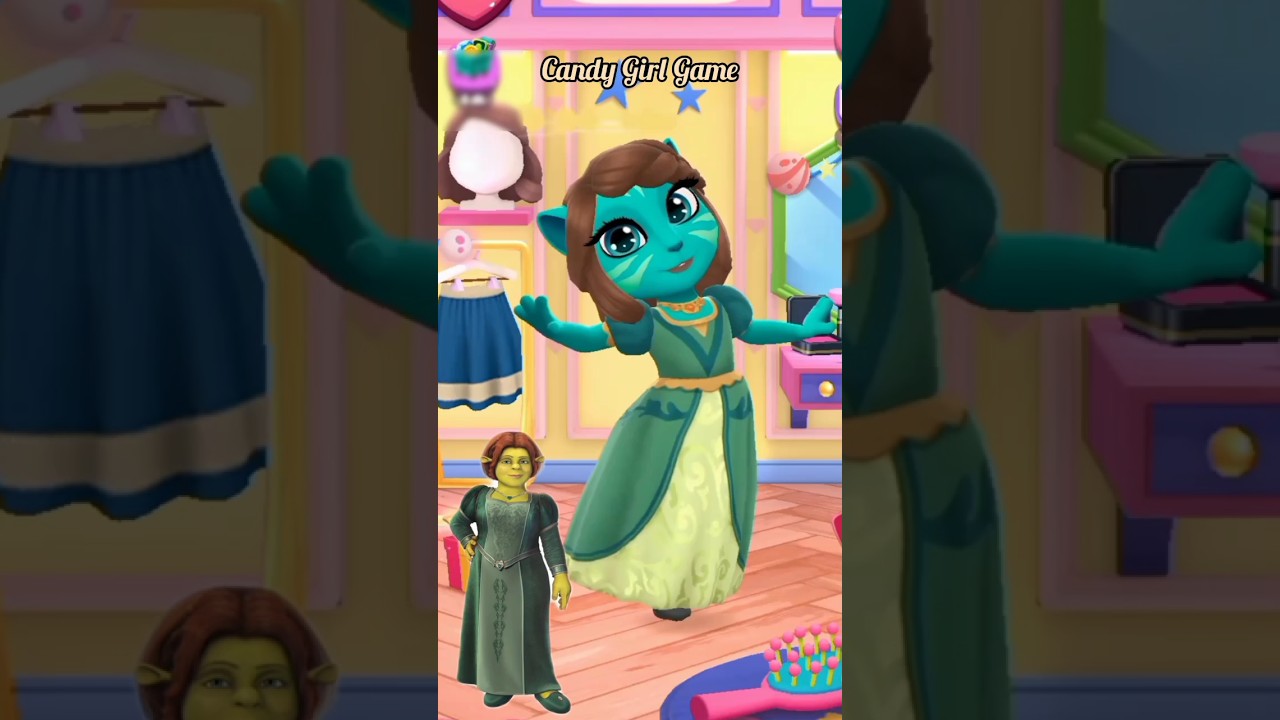 Princess Fiona 💚 My Talking Angela 2 #cosplay #mytalkingangela2