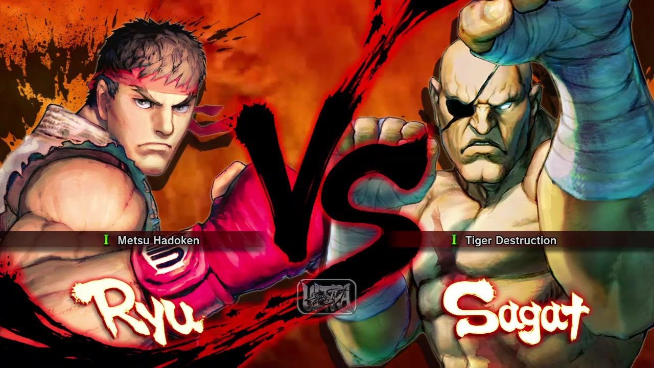 Ultra Street Fighter 4 - Рю против Сагата [Самый сложный]