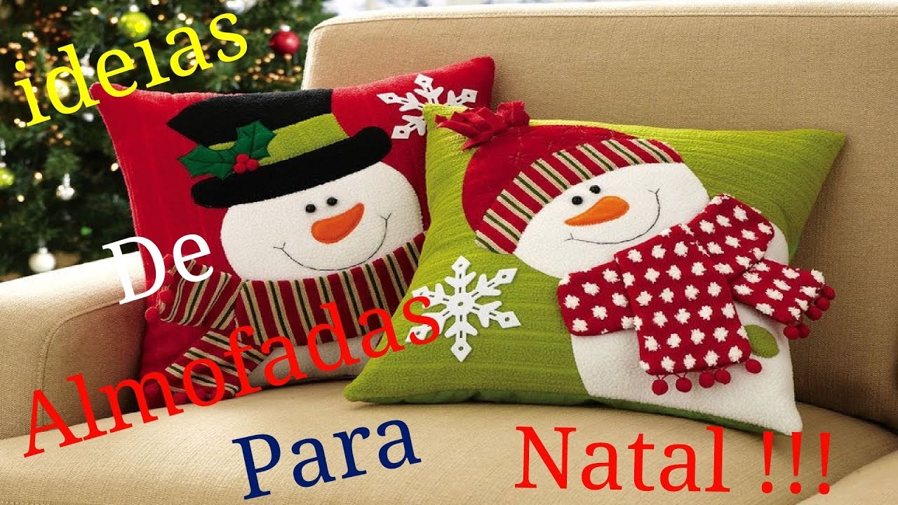 20 IDEIAS DE ALMOFADAS PARA O NATAL !!!