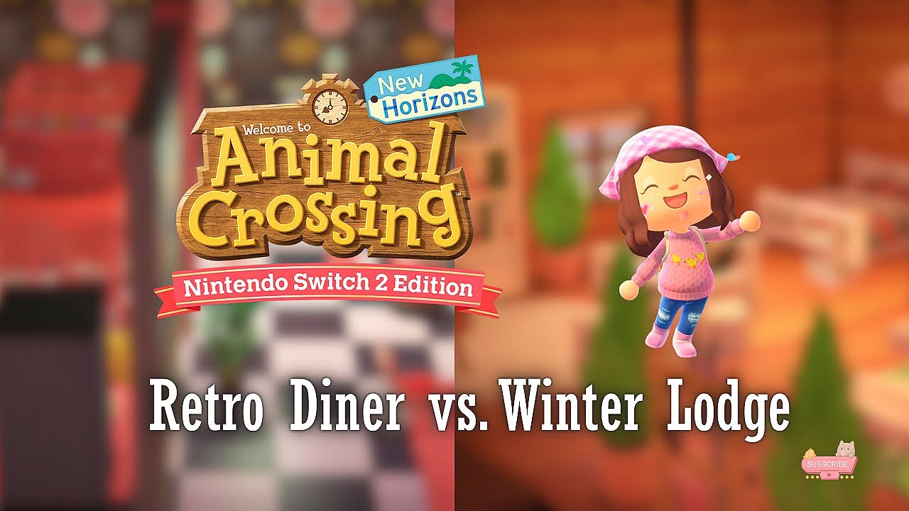 I Designed a Cozy Diner AND Lodge Hotel Room in Animal Crossing 🍔🪵