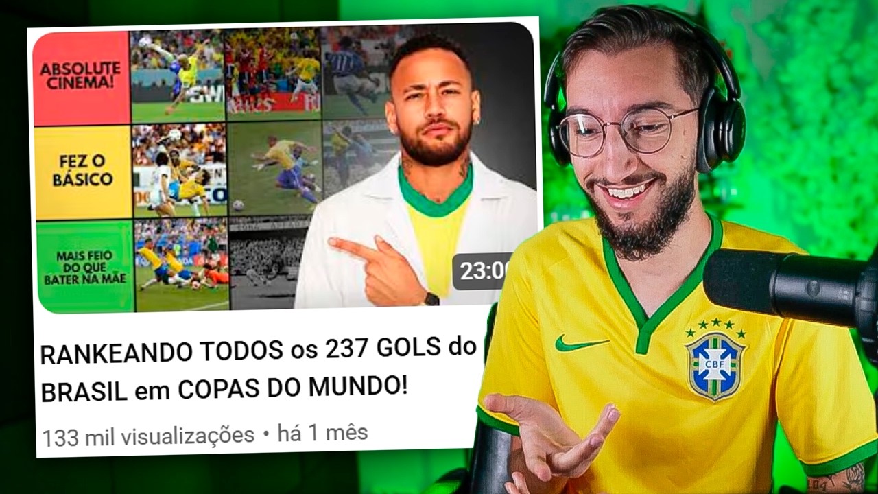 RANKEANDO TODOS os 237 GOLS do BRASIL em COPAS DO MUNDO!