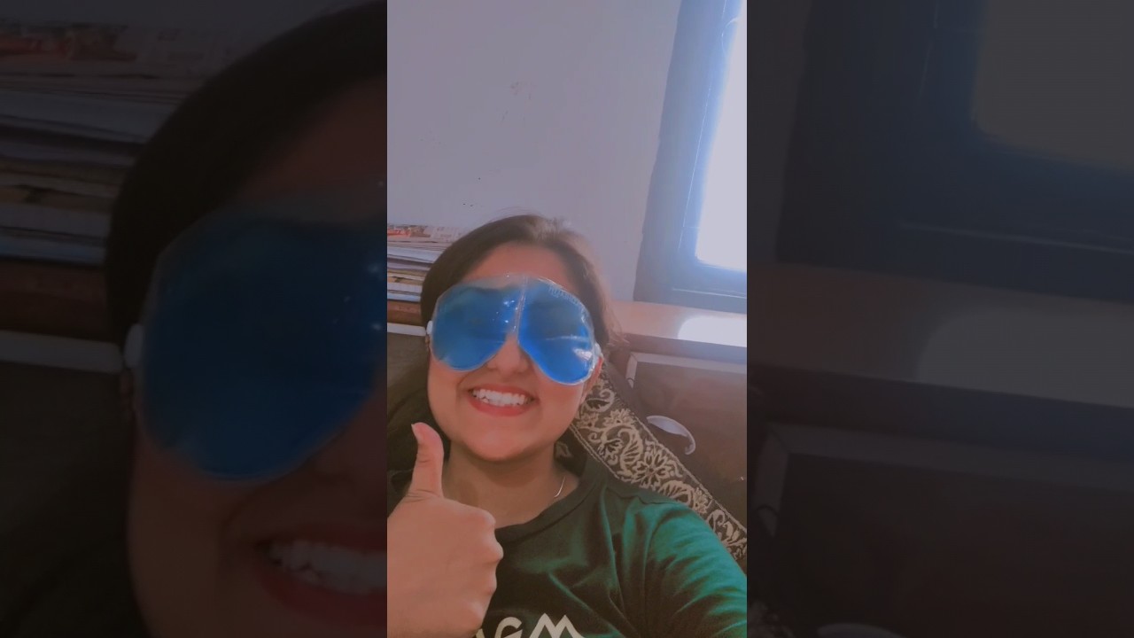 Cooling eye gel mask 🥶 #shorts #ytshorts #review #viral #asmr