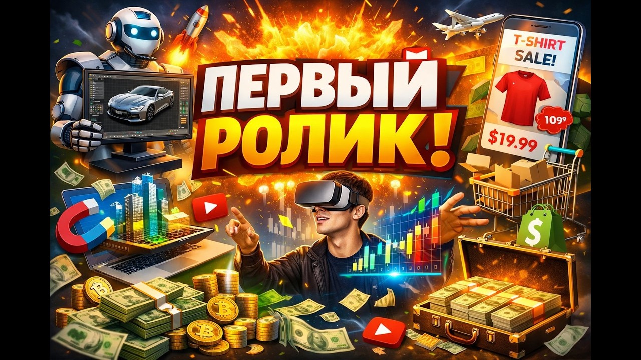 Я СОЗДАЛ КАНАЛ ПО ЗАРАБОТКУ В ИНТЕРНЕТЕ! АКТУАЛЬНЫЕ ТЕМЫ ЗАРАБОТКА С ПОМОЩЬЮ ИИ! 3D MODELING WITH AI