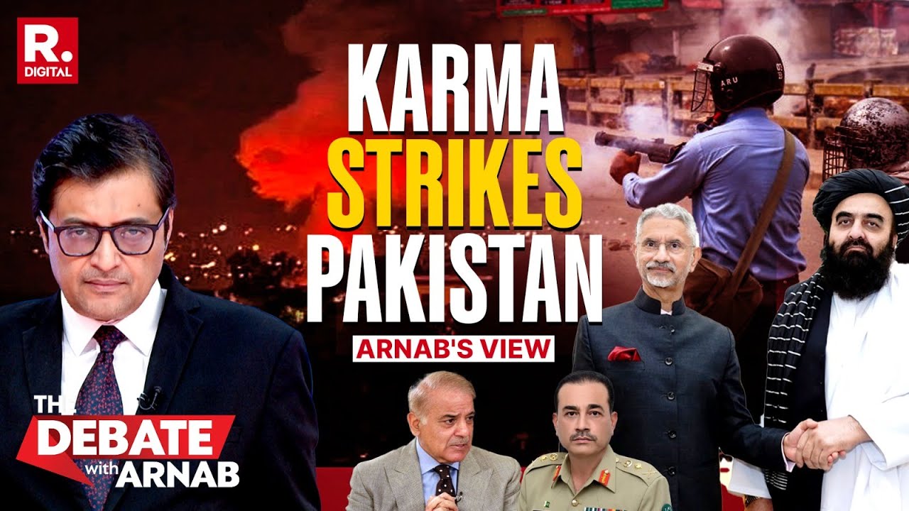 Arnab: Pakistan Staring At Imminent Collapse Due To Its Past Actions