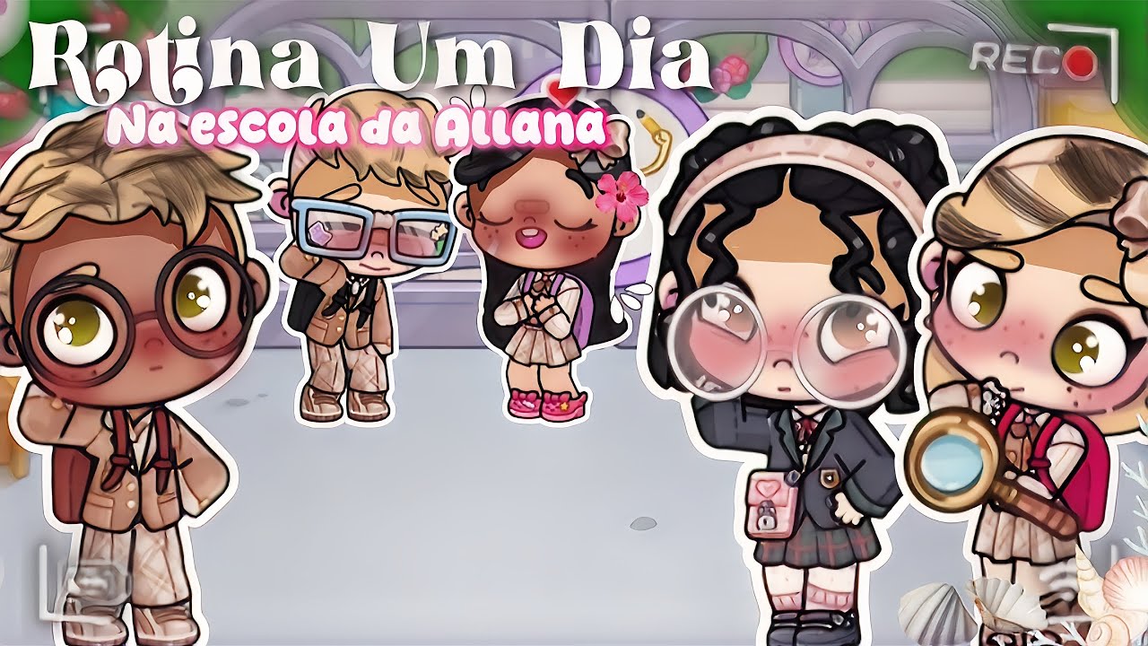  ROTINA UM DIA NA ESCOLA DA ALLANA ( AVATAR WORLD)🏫🎒