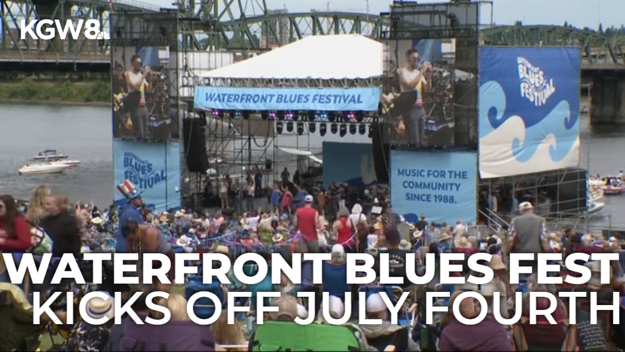 Fans flock to Portland's Waterfront Blues Festival for the Fourth of July