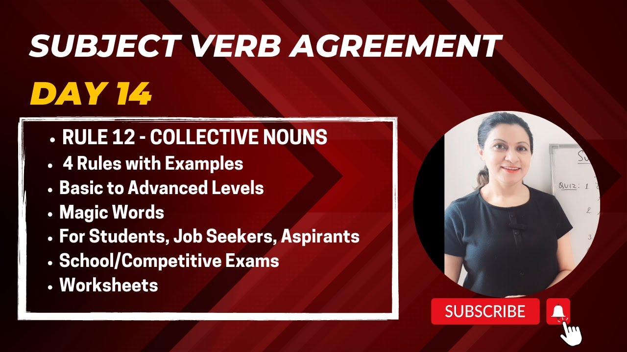 Subject-verb Agreement With Collective Nouns - Rules, Examples & Worksheet - Students and Aspirants