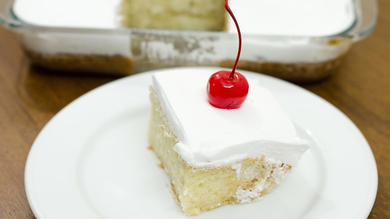 EGGLESS TRES LECHES CAKE l THREE MILK CAKE RECIPE l WITHOUT OVEN