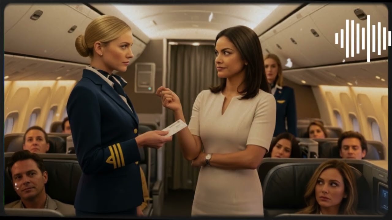 Mujer sencilla rechazada en primera clase, sin saber que su esposo millonario posee la aerolínea ✈️💔