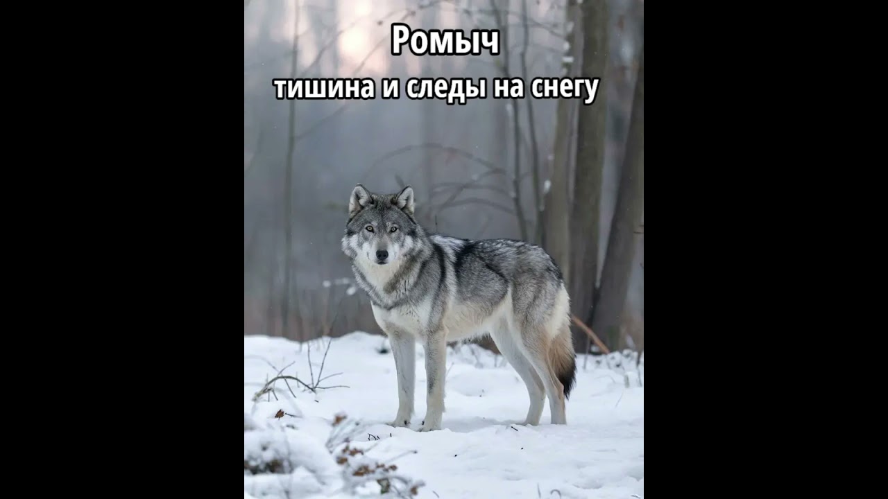 Ромыч-тишина... и следы на снегу
