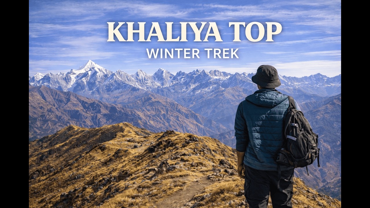Khaliya Top Trek in Winter | No Snow but Clear Panchachuli Views | Munsiyari, Uttarakhand