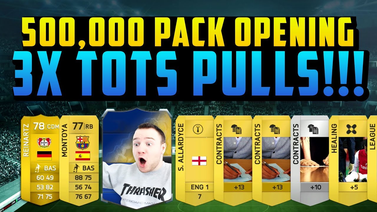 FIFA 14 - I PACKED 3 TOTS!!! - 500,000 PACK OPENING - FIFA 14 ULTIMATE TEAM PACK OPENING
