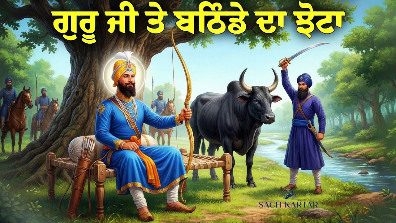 ਝੋਟੇ ਦਾ ਝਟਕਾ || ਗੁਰੂ ਜੀ ਅਤੇ ਬਠਿੰਡੇ ਦਾ ਝੋਟਾ || Guru Gobind Singh Ji Sakhi || Sach Kartar