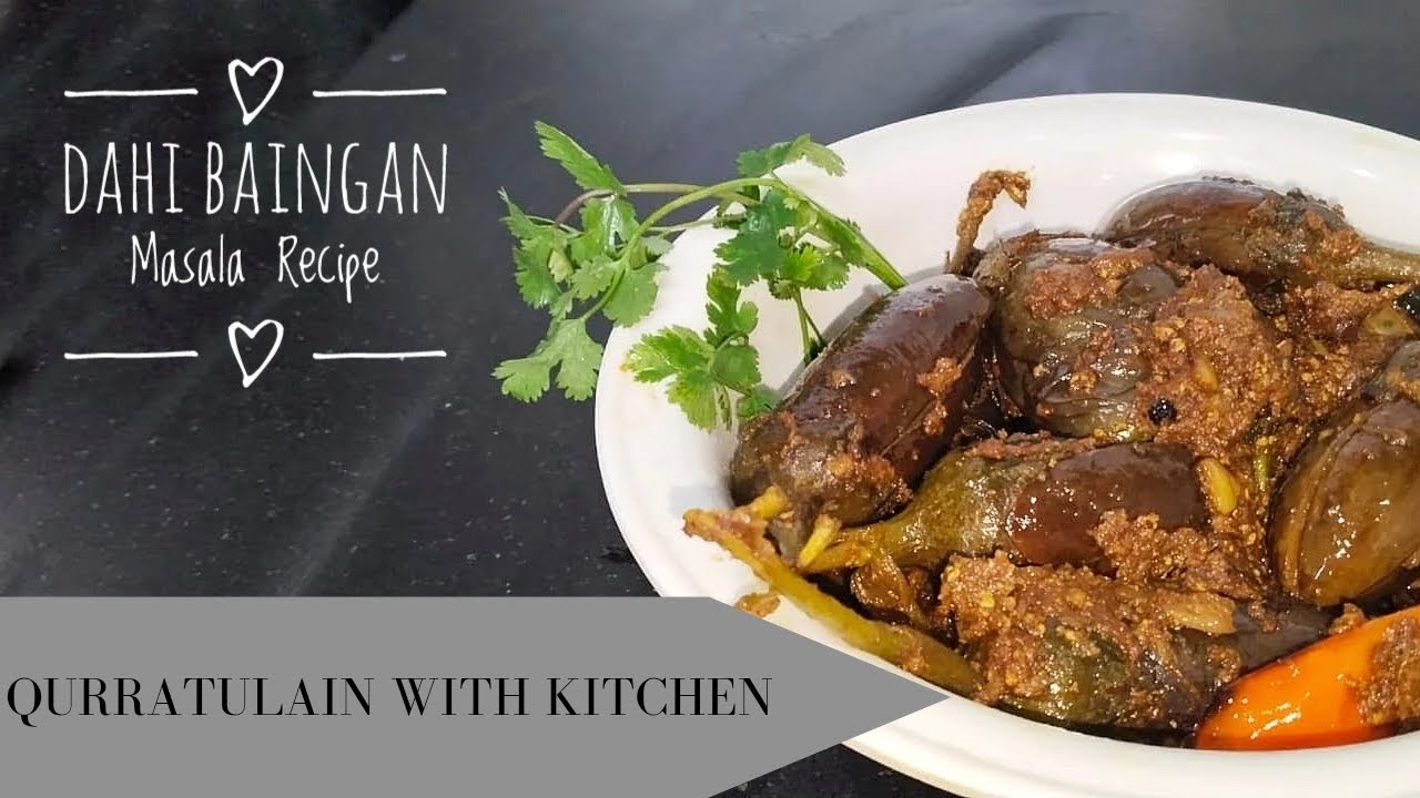 Dahi baingan Masala Recipe By QurratulainWith kitchen ~|baingan fry~|baingan masala~|deliciousrecipe
