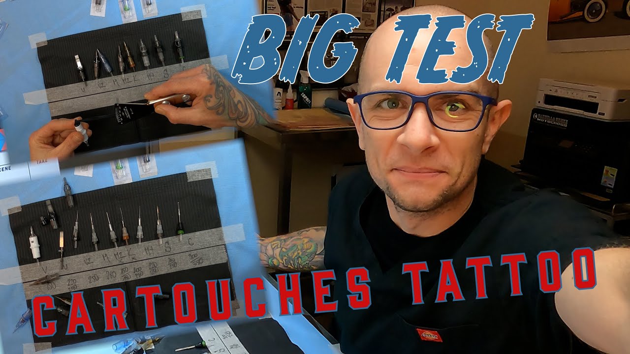 BIG TEST matériel tatouage : tension, membrane, aiguilles, cartouches