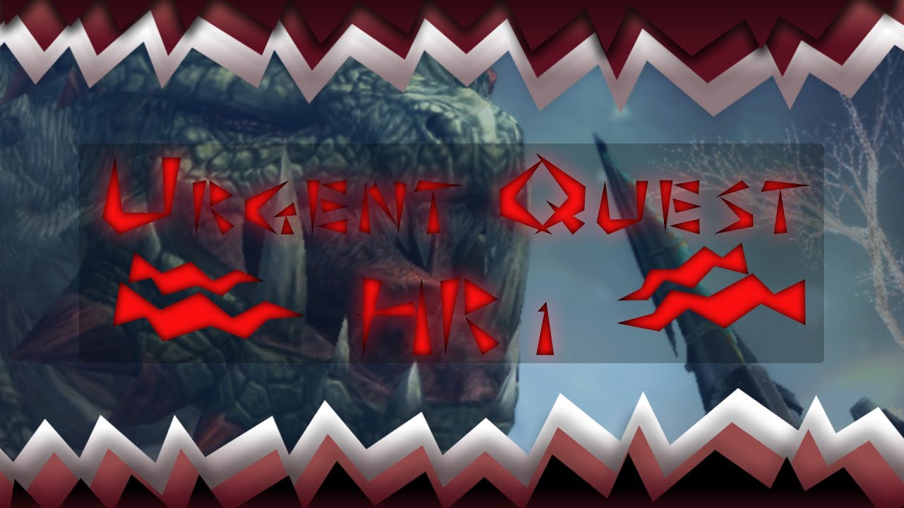 Monster Hunter Frontier HR 1 [Urgent quest] gunlance gameplay