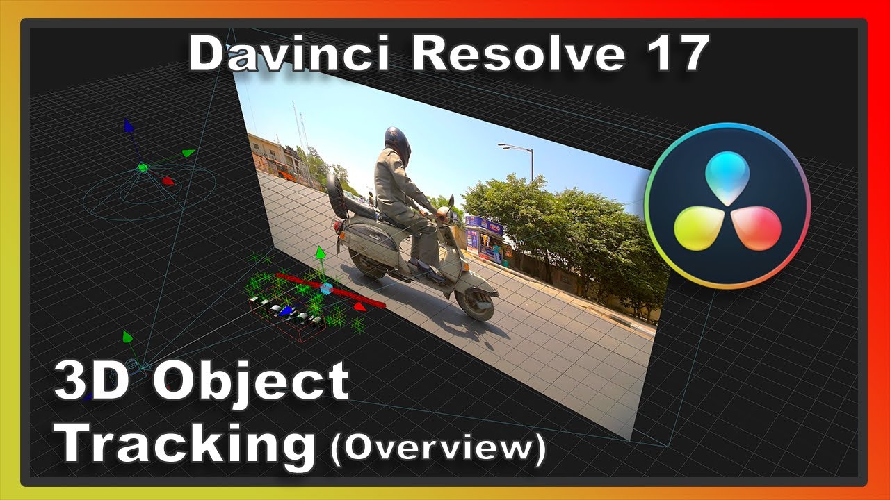 Davinci Resolve 17 - 3D Object Tracking using the Camera Tracker in Fusion