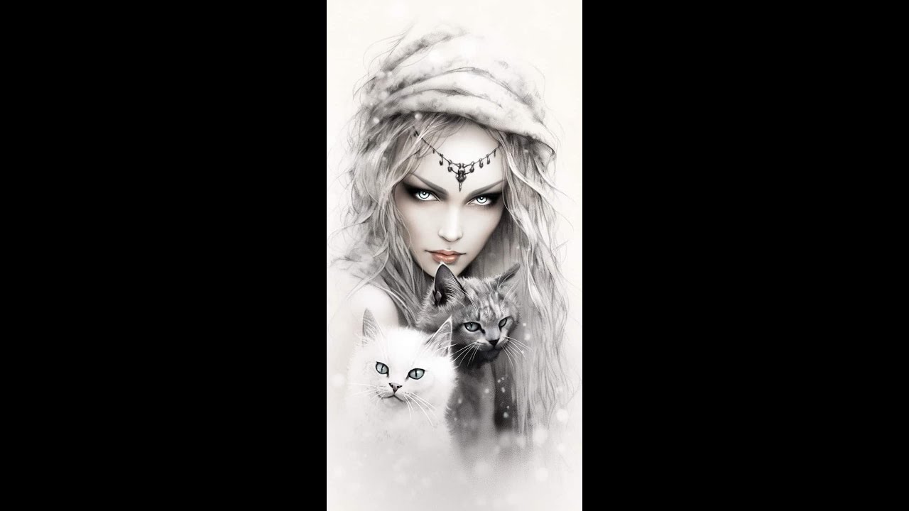 Paintsomeway/Lady and Cats...started!!!!