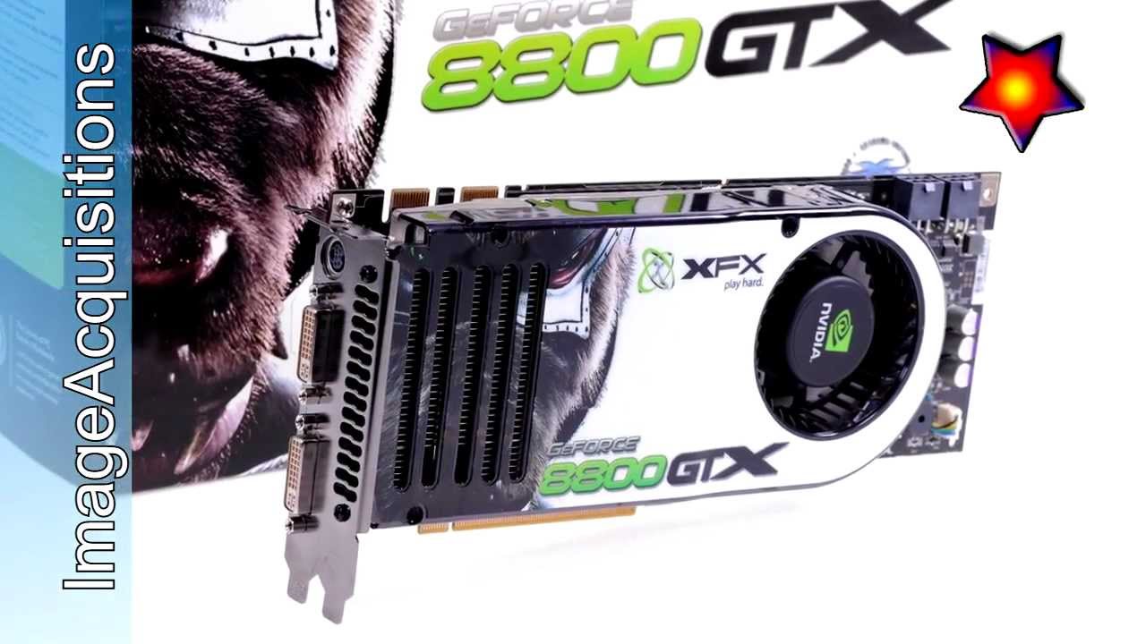 XFX GeForce 8800 GTX Graphics Card 600M 768MB DDR3 DUAL DVI TV XT PV-T80F-SHE9