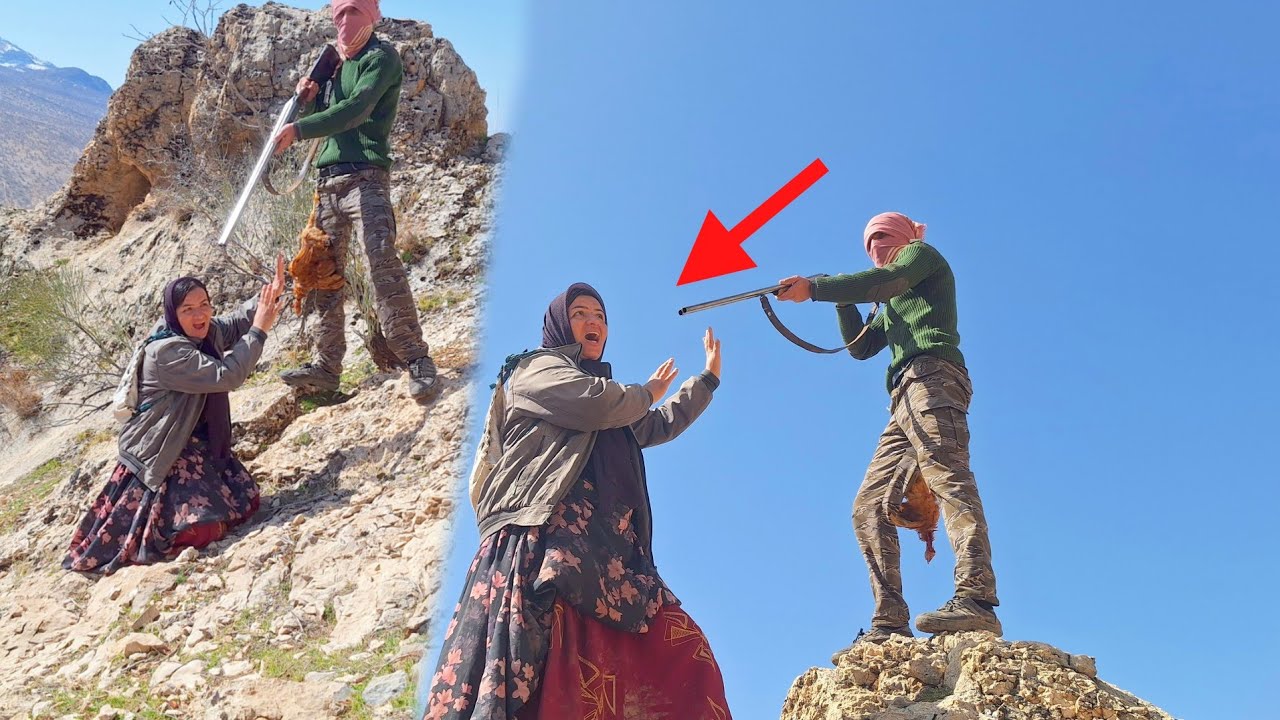 Love and hardship; A divorced woman faced a hunter in the mountains!!