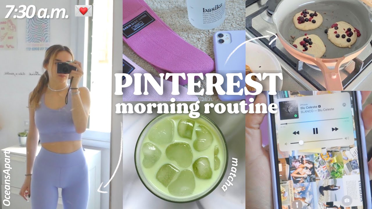 MORNING ROUTINE ISPIRATA A PINTEREST💌 OceansApart haul, matcha, productivity.