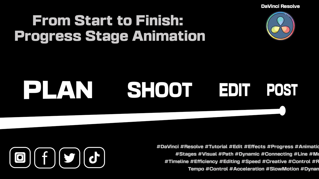 DaVinci Resolve: From Start to Finish: Progress Stage Animation