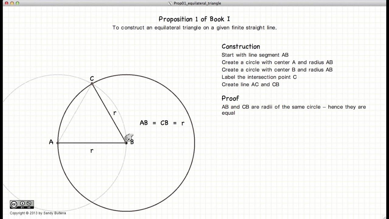 Euclid's Elements Book 1 - Proposition 1