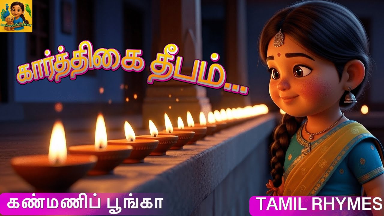 கார்த்திகை தீபம் | Karthigai Deepam | Tamil Kids Rhyme | Kanmani Poongaa | #KarthigaiDeepam